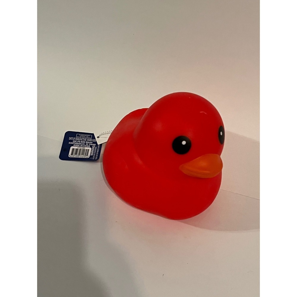 Sunny Days Jumbo Squishy Duck Red Rubber Style Sensory Toy 572189
